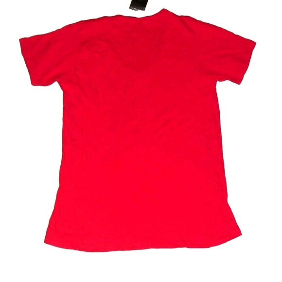 Cleveland Indians Womens Sz. XL V Neck Red T Shirt New Tags Mlb - Picture 3 of 3